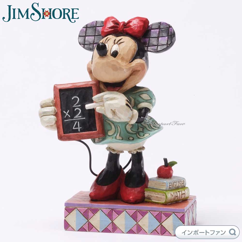 ジムショア スノー クラスのトップのミニー先生 ミニーマウス ディズニートラディション 置物 4031470 Jim Shore Disney Traditions ギフト プレゼント □