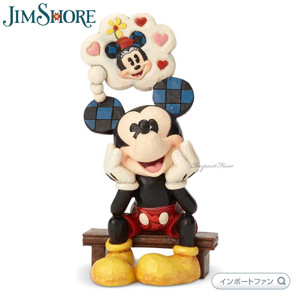 ジムショア ミッキー シンキング オブ ユー ミニー ディズニートラディション 置物 6001281 Jim Shore Disney Traditions ギフト プレゼント 