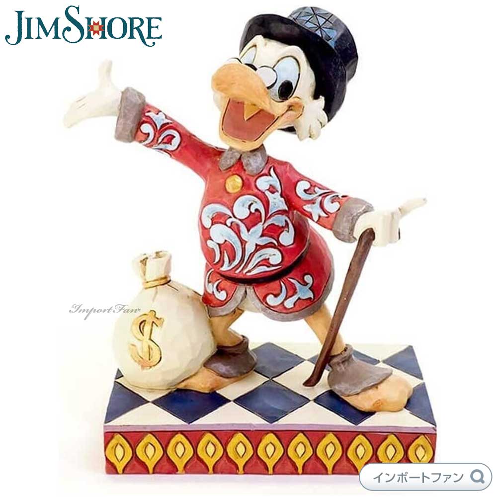 ジムショア スクルージ ダックテイルズ ミッキーのクリスマスキャロル ディズニートラディション 置物 6001285 Jim Shore Disney Traditions ギフト プレゼント □