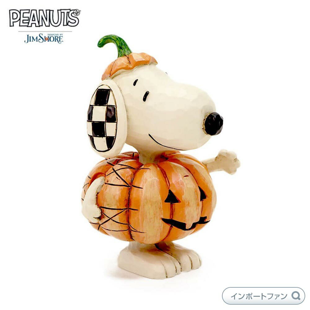 ジムショア スヌーピー パンプキン ミニ ハロウィン ピーナッツ 6002777 Snoopy Pumpkin Mini Fig JimShore □