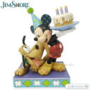 ジムショア プルート アンド ミッキー バースデー ディズニートラディション 置物 6007058 Jim Shore Disney Traditions ギフト プレゼント □(3)