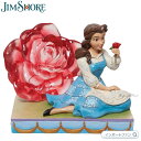 ジムショア 美女と野獣 ベル クリア ローズ ディズニートラディション 6011924 JIM SHORE Disney Traditions ギフト Jプレゼント □(3)