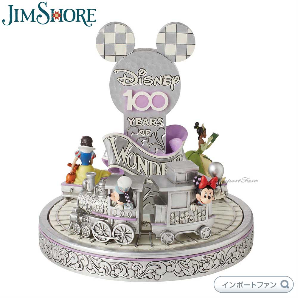 ジムショア ディズニー100周年記念 限定品 トレイン ミッキー ミニー 白雪姫 ティアナ シンバ ディズニートラディション 6013196 JIM SHORE Disney Traditions D100 プレゼント ギフト 【ポイント最大44.5倍！ ブラックフライデー】のサムネイル