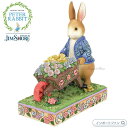 ジムショア 手押し車を持ったピーターラビット ウィズ フラワーズ 花 置物 6014048 Peter Rabbit with Wheelbarrow JimS...