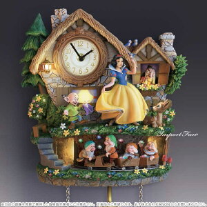 白雪姫と7人の小人壁時計鳩時計ディズニーDisneySnowWhiteIlluminatedMusicalWallClockWithMotionウォールクロック振り子時計【ポイント最大43倍!大感謝祭セール】