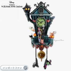 ディズニー ナイトメアー ビフォア クリスマス 壁時計 ハロウィン "The Nightmare Before Christmas" Wall Clock 鳩時計 jack and sally 特別予約生産販売品 ギフト プレゼント □