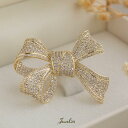 【マラソン限定P10倍】Jeweliss リボン ブローチ リュバン Ruban コサージュ ゴールド ギフト レディース アクセサリー セレモニー プレゼント...