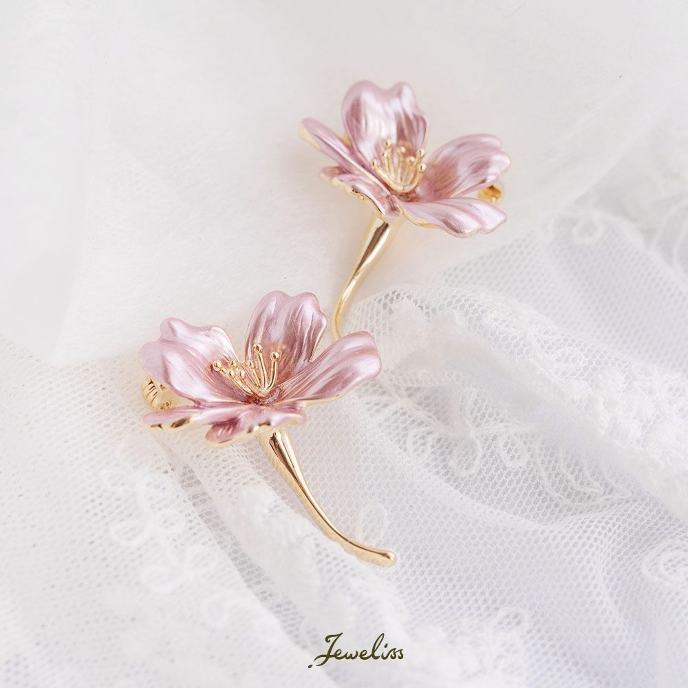 【マラソン限定P10倍】Jeweliss ブローチ 桜 2個セット フローリス floris さくら 春 花 ピンク 桜色 コサージュ セレモニー ギフト アクセサリー プレゼント ジュエリス 【ポイント最大46倍！お買い物マラソン セール】 本州送料無料 1