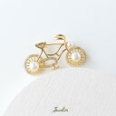 Jeweliss ブローチ Fourche フォシェ 自転車 サイクル 淡水パール コサージュ おしゃれ 可愛い ギフト プレゼント アクセサリー セレモニー ...