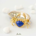 Jeweliss ブローチ Auyr アウリー カニ 蟹 ラピス マリン ジュエリス アクセサリー セレモニー ギフト プレゼント□ 本州送料無料 即納