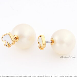 ケイトスペードシグネチャースペードリバーシブルパールピアスSIGNATURESPADESPADEREVERSIBLEEARRINGS正規品□