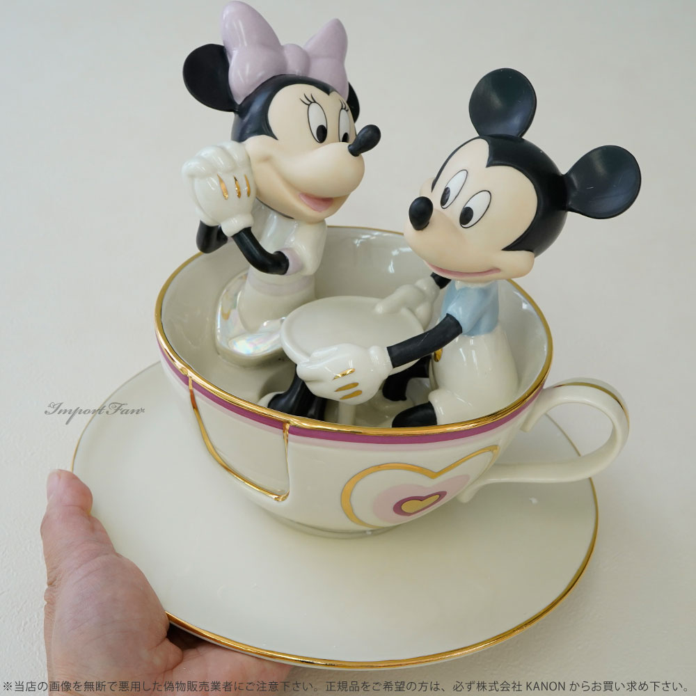 レノックス LENOX ミッキー＆フレンズ Mickey's Teacup Twirl Sculpture ミッキー...