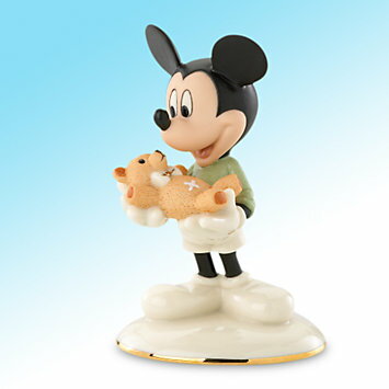 レノックス LENOX クマのぬいぐるみを優しくだっこしているミッキー ミッキー＆フレンズ Mickey's Well Wishes 802881 ギフト プレゼント □