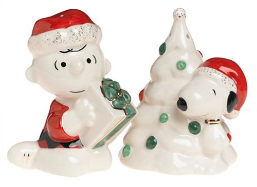 Υå LENOX ̡ԡ ꥹޥ ȡڥåѡ Snoopy's Christmas Salt and Pepper Set ե ץ쥼 