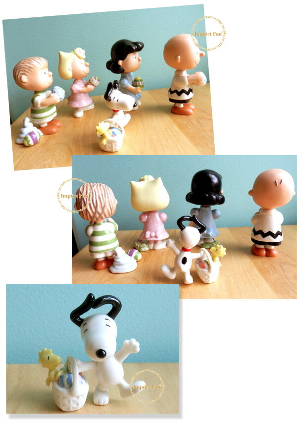 レノックス スヌーピー イースタービーグル チャーリーブラウン 5点セット 816956a LENOX PEANUTS It's the Easter Beagle Charlie Brown ギフト プレゼント □