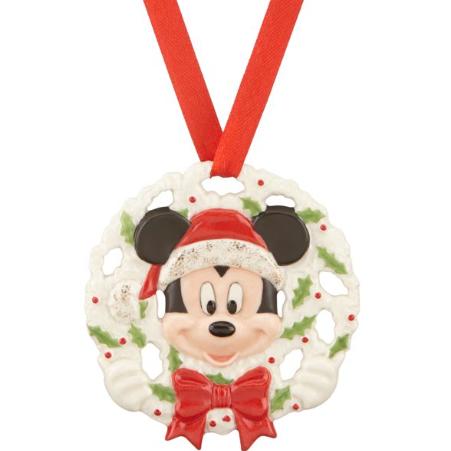 レノックス サンタミッキーマウス リースになったミッキー クリスマス オーナメント ディズニー 842787 Disney's Pierced Mickey Ornament LENOX ギフト プレゼント 【ポイント最大42倍！楽天スーパー セール】