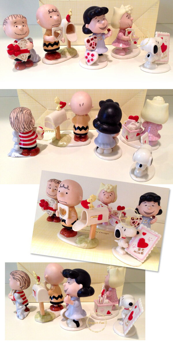 レノックス スヌーピー バレンタインデー 5点セット 847761a LENOX PEANUTS SNOOPY 5 piece Valentine's Day ギフト プレゼント □