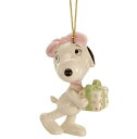 レノックス ベルのクリスマスサプライズ クリスマス オーナメント スヌーピー 855655 Belle's Christmas Surprise Ornament LENOX 置物 ギフト プレゼント 【ポイント最大47倍！お買い物マラソン セール】 その1