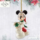 LENOX レノックス クリスマス ディズニーミッキーと雪だるま オーナメント Disney Mickey and Snowman Dated Ornament 894426 【ポイント最大47倍！お買い物マラソン セール】