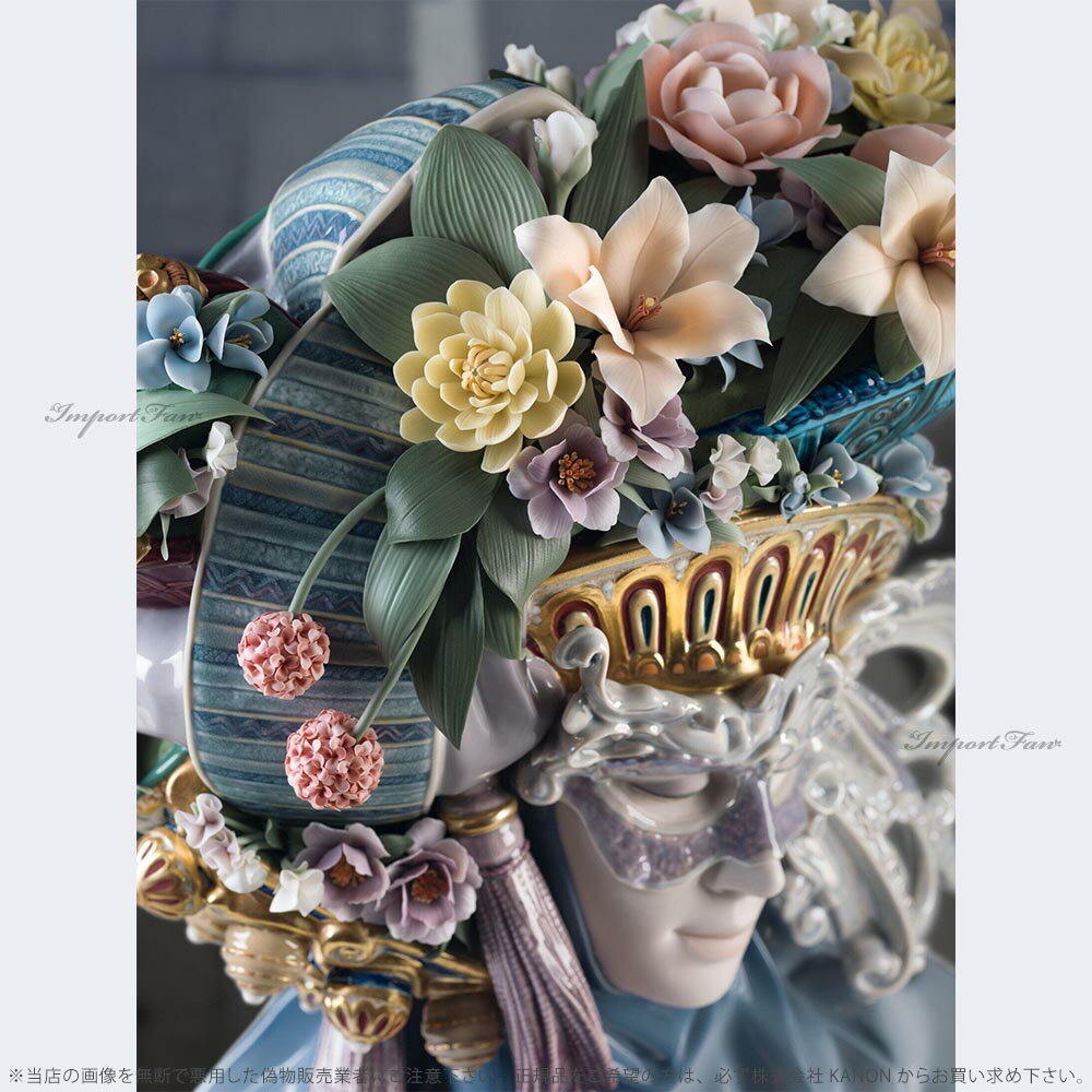 ���ɥ� �٥ͥ����󡦥ե��󥿥��� ������ ���� �� ���� 01001958 LLADRO Venetian Fantasy woman Sculpture. Limited Edition �ڥݥ���Ⱥ���47�ܡ����㤤ʪ�ޥ饽�� �������