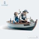 リヤドロ おじいちゃんと魚釣り 男の子 少年 老人 祖父 家族 船 01005215 LLADRO FISHING WITH GRAMPS 【ポイント最大47倍！お買い物マラソン セール】