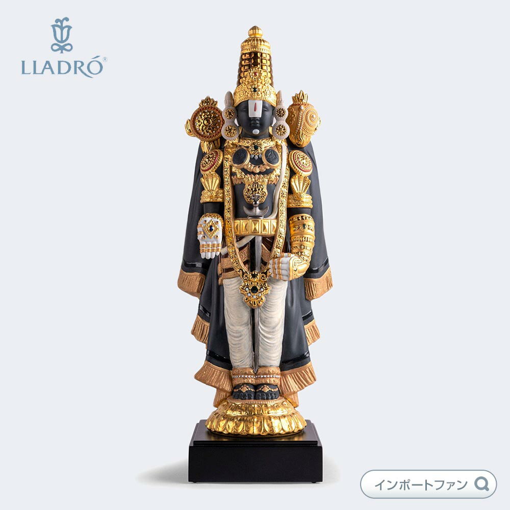 リヤドロ ロード・バラジ ヒンドゥー教 神 ヴィシュヌ 01009550 LLADRO Lord Balaji Sculpture . Limited Edit...