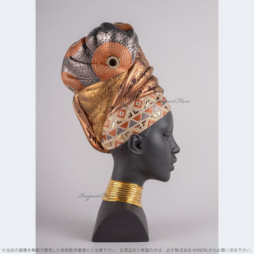 リヤドロ アフリカン・ソウル 胸像 女性 01...の紹介画像3