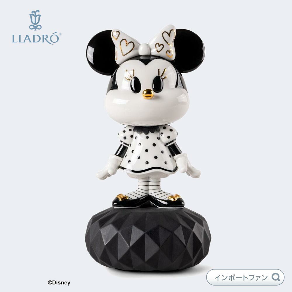 Rakuten - リヤドロ ミニーマウス ブラック＆ホワイト ディズニー 01009707 LLADRO Minnie in black and white Sculpture □