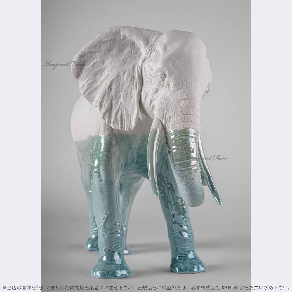 リヤドロ エレファント アンダーウォーター 象 動物 01009761 LLADRO Elephant - Underwater Sculpture □ [3]