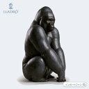 リヤドロ ゴリラ 動物 01012555 LLADRO Gorilla Figurine □