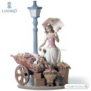 リヤドロ 花の街角 女性 鳩 ハト 置物 01006809 LLADRO プレゼント ギフト 【ポイント最大47倍！お買い物マラソン セール】