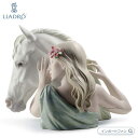 リヤドロ 親愛なる絆 馬 女性 置物 世界限定製作3000体 01008666 LLADRO ギフト プレゼント □