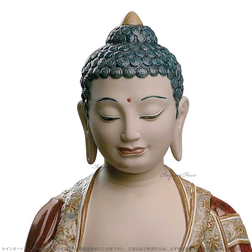 リヤドロ 釈迦牟尼仏陀 アースカラー 仏像彫刻...の紹介画像2