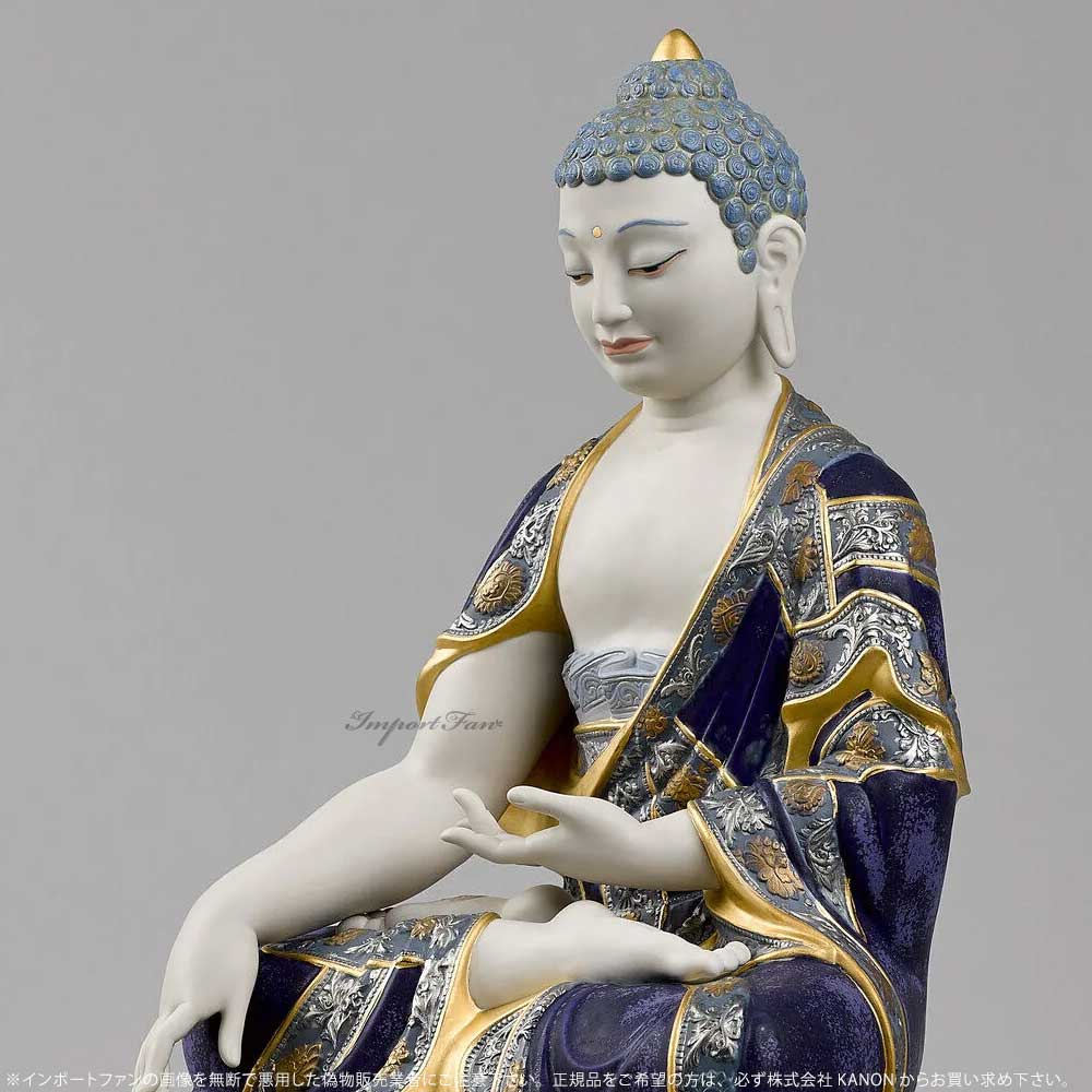 リヤドロ 釈迦牟尼仏陀 ゴールド 仏像彫刻 世...の紹介画像2