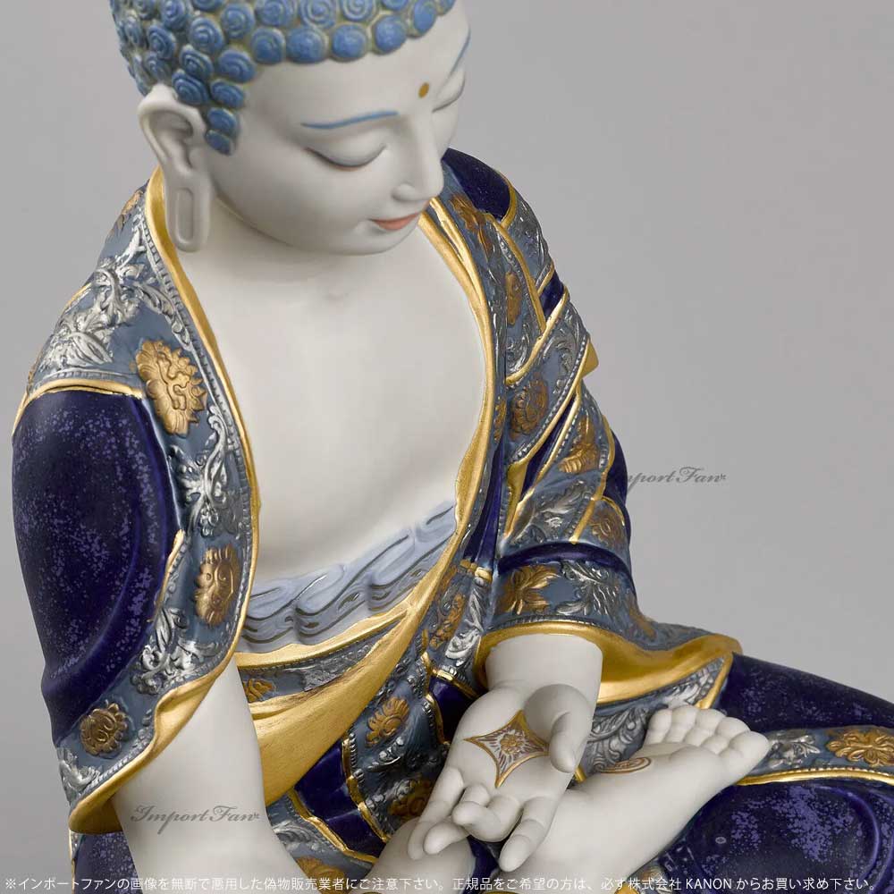 リヤドロ 釈迦牟尼仏陀 ゴールド 仏像彫刻 世...の紹介画像3