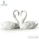 リヤドロ エンドレスラブ 白鳥 ハクチョウ ホワイト 鳥 置物 01006585 LLADRO ブライダルギフトや結婚祝いに □