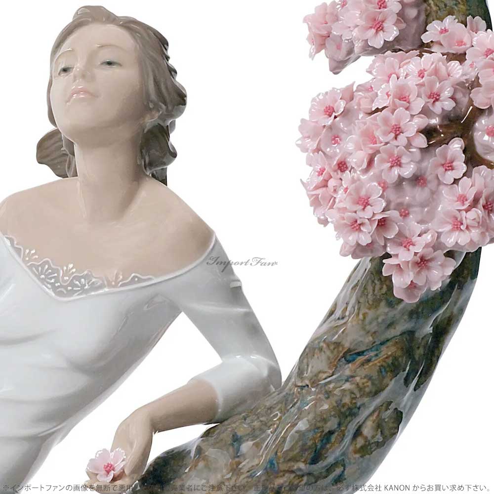リヤドロ 桜の樹の下で 少女 花見 世界限定制...の紹介画像3