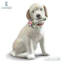 リヤドロ 花束をあなたに ラブラドール レトリバー 犬 置物 01009256 LLADRO ギフト プレゼント □