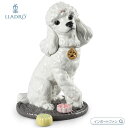 リヤドロ プードル 和菓子 お茶会 犬 01009472 LLADRO Poodle with Mochis Dog ギフト プレゼント □