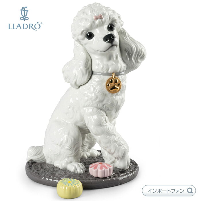 リヤドロ プードル 和菓子 お茶会 犬 01009472 LLADRO Poodle with Mochis Dog ギフト プレゼント 【ポイント最大42倍！楽天スーパー セール】