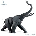 リヤドロ 折り紙 ゾウ Origami　マット ブラック 黒 象 アフリカゾウ エレファント 01009559 LLADRO プレゼント ギフト 【ポイント最大47倍！お買い物マラソン セール】