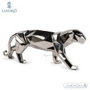 リヤドロ 折り紙 パンサー Origami シルバー 豹 ヒョウ 01009591 LLADRO□