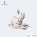 リヤドロ フレンチブルドッグとマカロン お菓子 犬 01009743 LLADRO French bulldog with macarons Re-Deco【ポ...