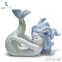 リヤドロ 可愛いマーメイド 人魚 置物 01018111 LLADRO ギフト プレゼント □