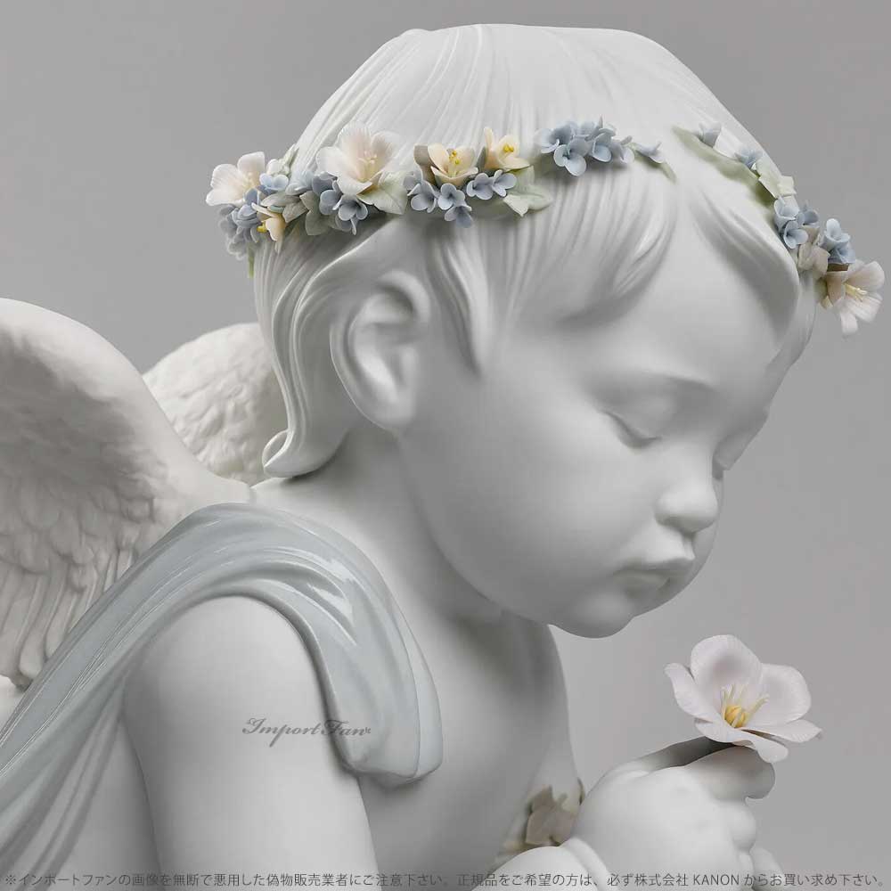リヤドロ 愛しきエンジェル 天使 花 置物 0...の紹介画像3