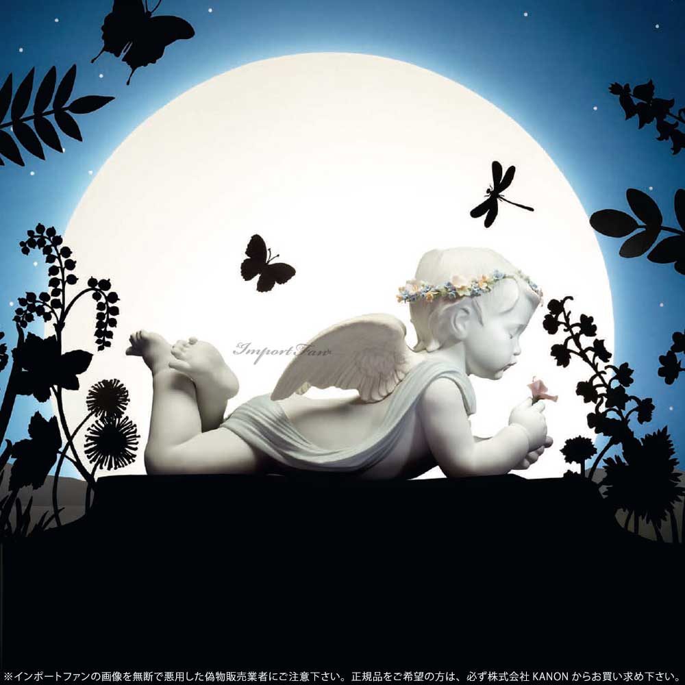リヤドロ 愛しきエンジェル 天使 花 置物 0...の紹介画像2