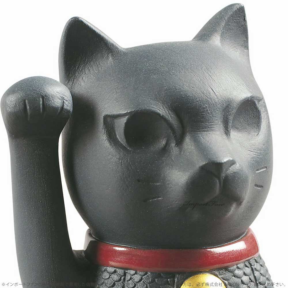リヤドロ 招き猫 マネキネコ ブラック 01009166 LLADRO MANEKI NEKO BLACK お正月飾りやインテリアに ギフト プレゼント □ importfan-10013860 Import Fan サンプル画像2