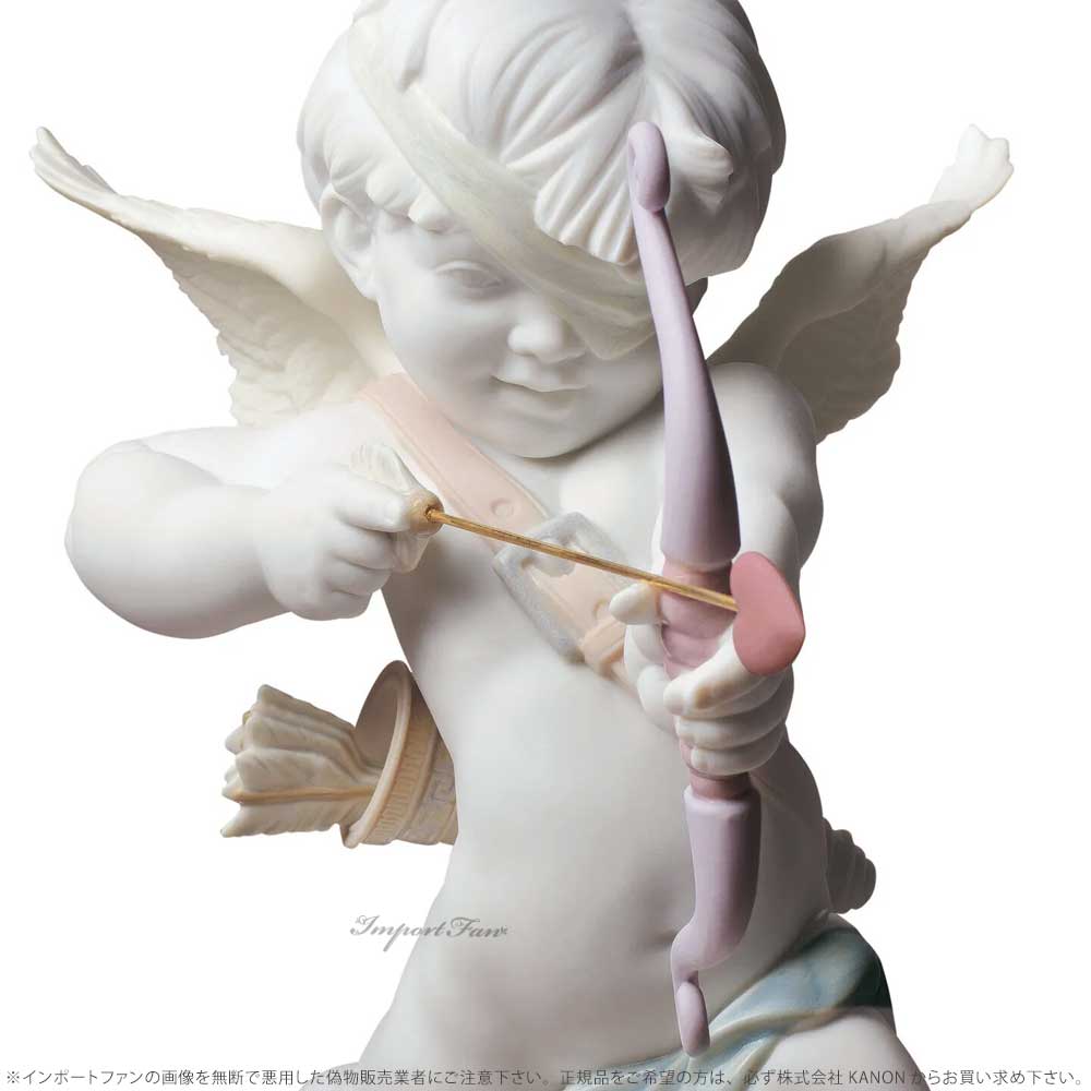 リヤドロ ハートに命中 クピド キューピッド 置物 01009209 LLADRO ギフト プレゼント □