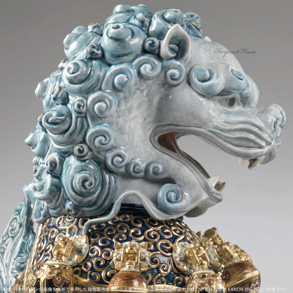 リヤドロ 聖なる獅子 雌 ブルー 世界限定制作...の紹介画像2