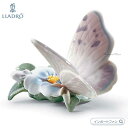 リヤドロ 花と蝶々 2 チョウ 01006330 LLADRO ギフト プレゼント □